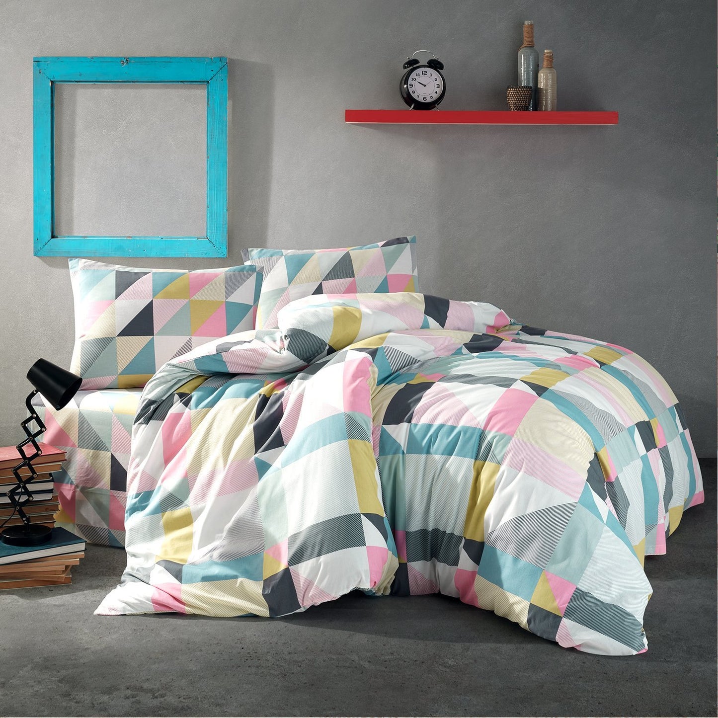 Angi %100 Pamuk Ranforce Battal Boy Nevresim Takımı