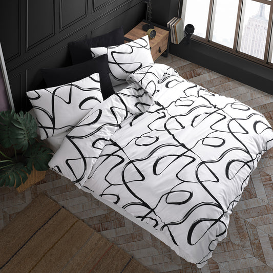 Irregular %100 Pamuk Ranforce Battal Boy Nevresim Takımı