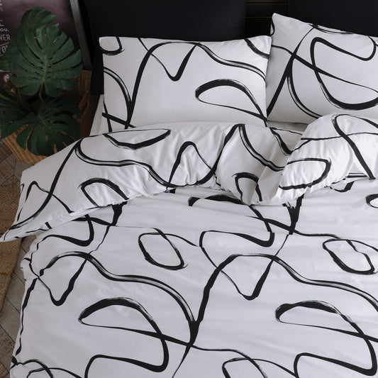 Irregular %100 Pamuk Ranforce Tek Kişilik Nevresim Takımı