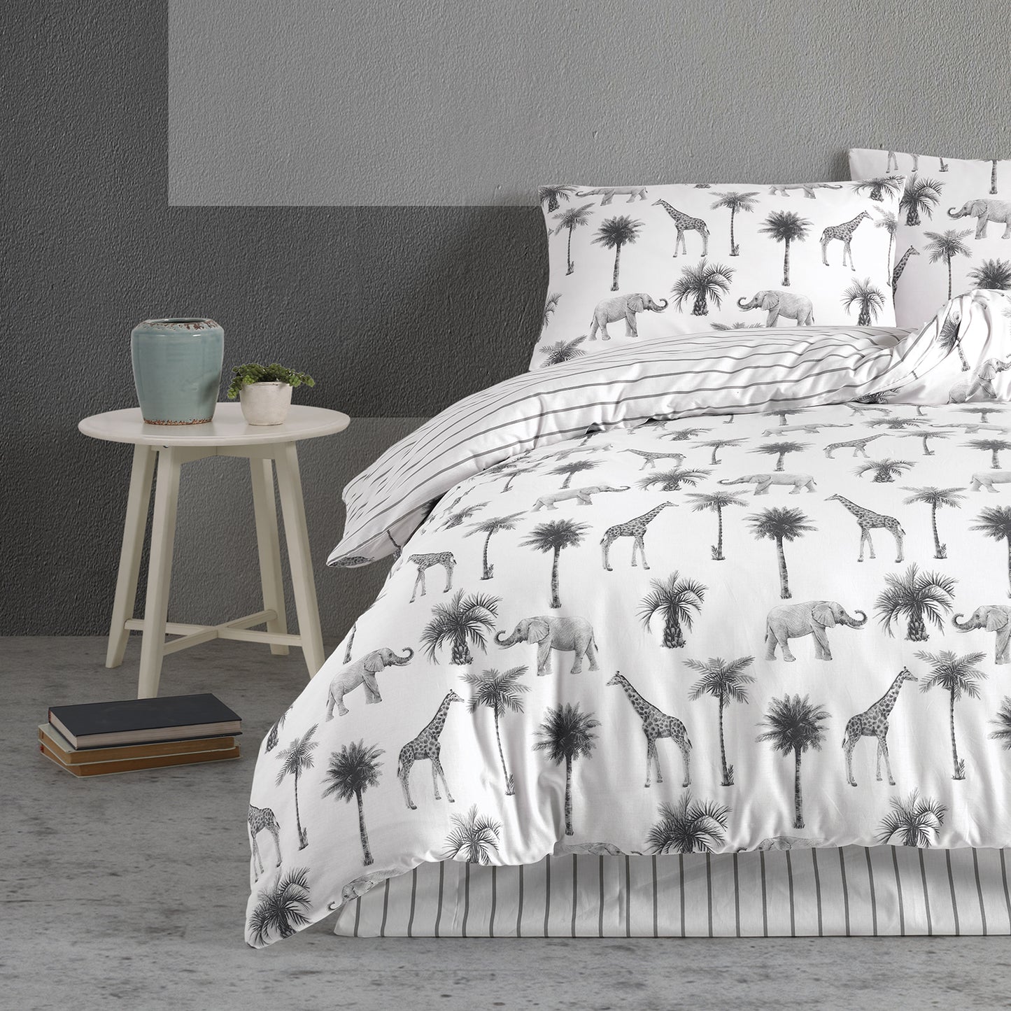 Jungle %100 Pamuk Ranforce Çift Kişilik Çift Taraflı Nevresim Takımı