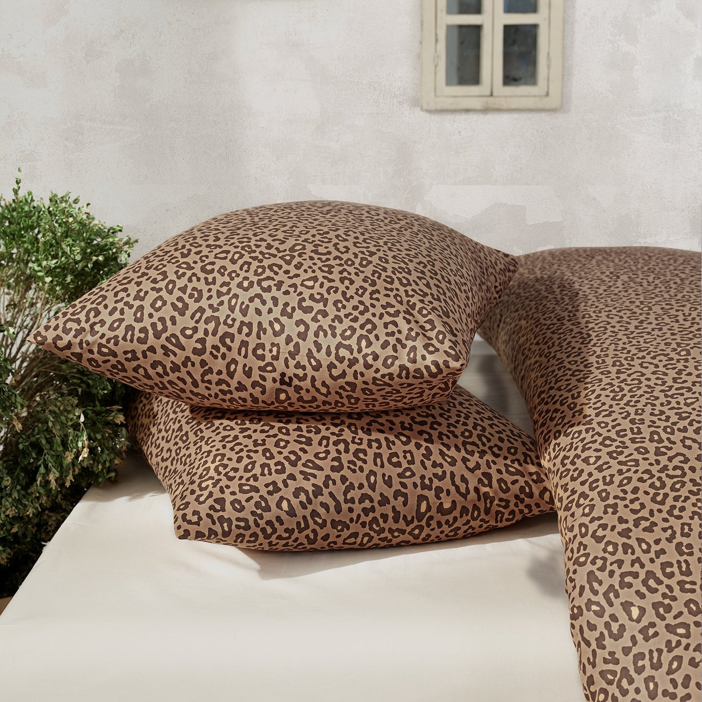 Leopar %100 Pamuk Ranforce Battal Boy Nevresim Takımı