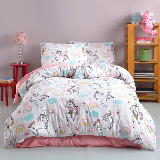 Unicorn %100 Pamuk Ranforce Tek Kişilik Nevresim Takımı