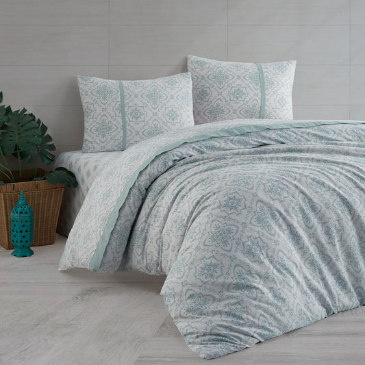 Unique Mint %100 Pamuk Ranforce Çift Kişilik Nevresim Takımı