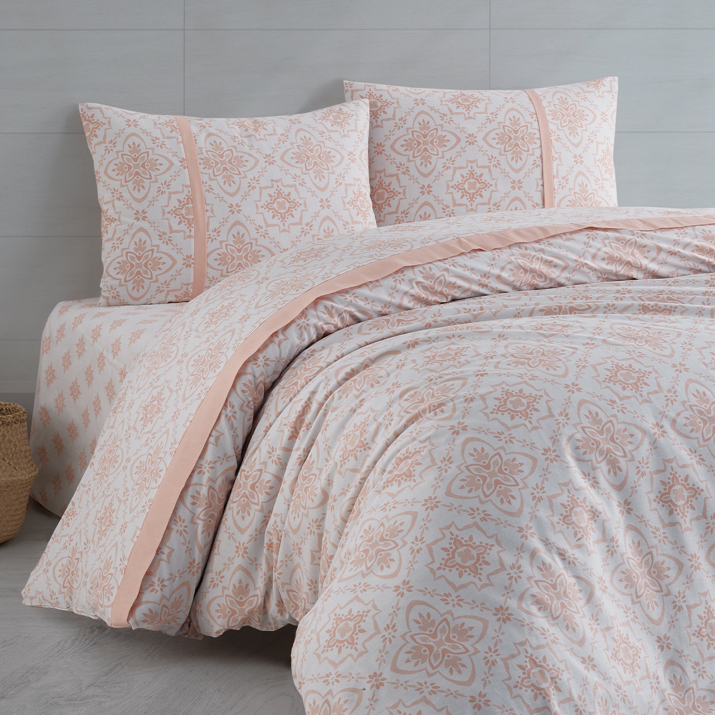 Unique Somon %100 Pamuk Ranforce Çift Kişilik Nevresim Takımı