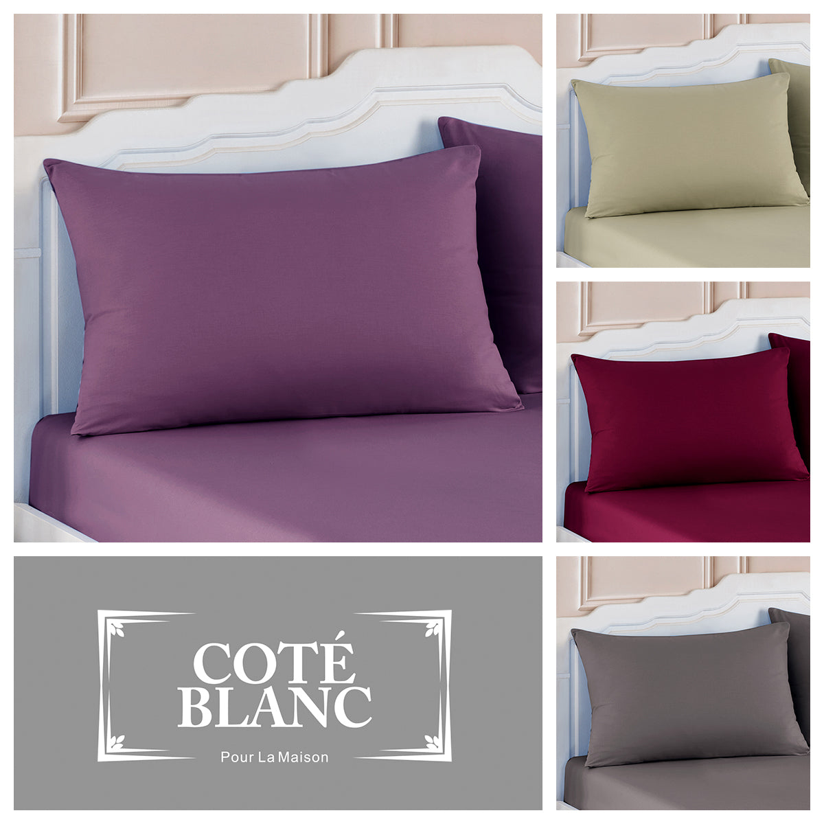 %100 Pamuk Percale 2'li Yastık Kılıfı