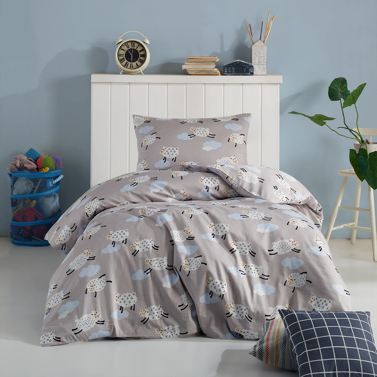 Mouton %100 Pamuk Saten Tek Kişilik Nevresim Takımı