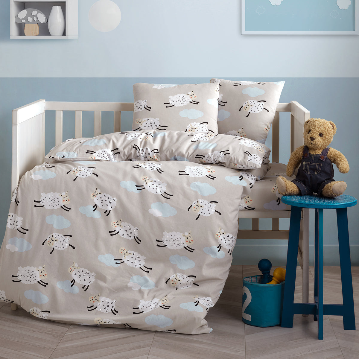 Mouton %100 Pamuk Ranforce Bebek Nevresim Takımı